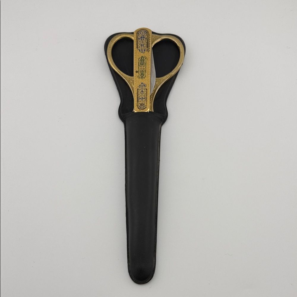 Gold and Black Scissor and Letter Opener set